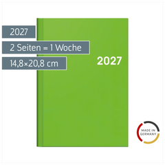 Buchkalender Colour Line Mod. 796 2027 | A5, Kunststoff, grün
