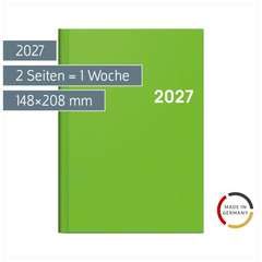 Buchkalender Colour Line Mod. 796 2027 | A5, Kunststoff, grün