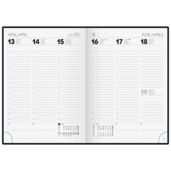 Buchkalender Colour Line Mod. 796 2027 | A5, Kunststoff, grau