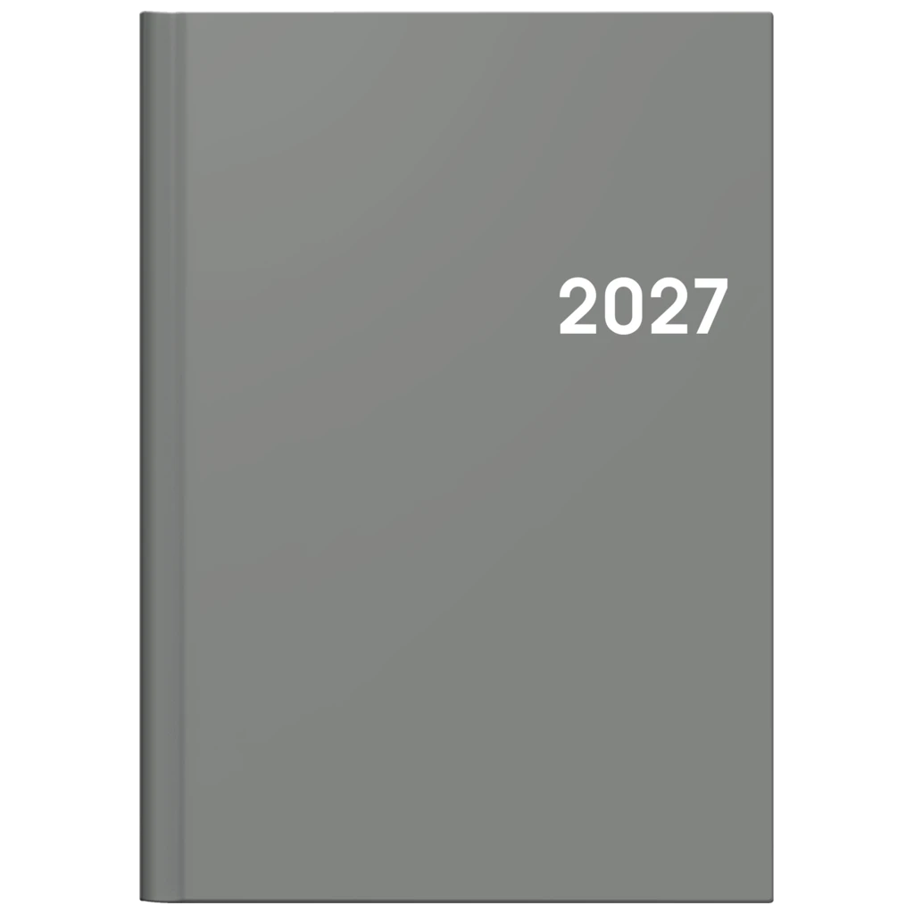 Buchkalender Colour Line Mod. 796 2027 | A5, Kunststoff, grau