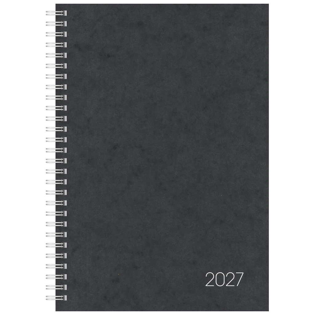 Buchkalender Mod. 797 2027 | 16,8×24 cm, Karton, schwarz