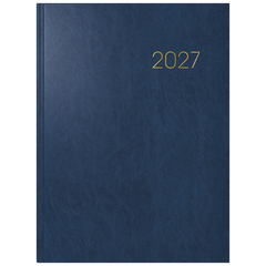 Buchkalender Mod. 797 2027 | 16,8×24 cm, Kunststoff, blau