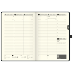 Buchkalender Kompagnon Mod. 797 66 2027 | 16,8×24 cm, Kunststoff, schwarz