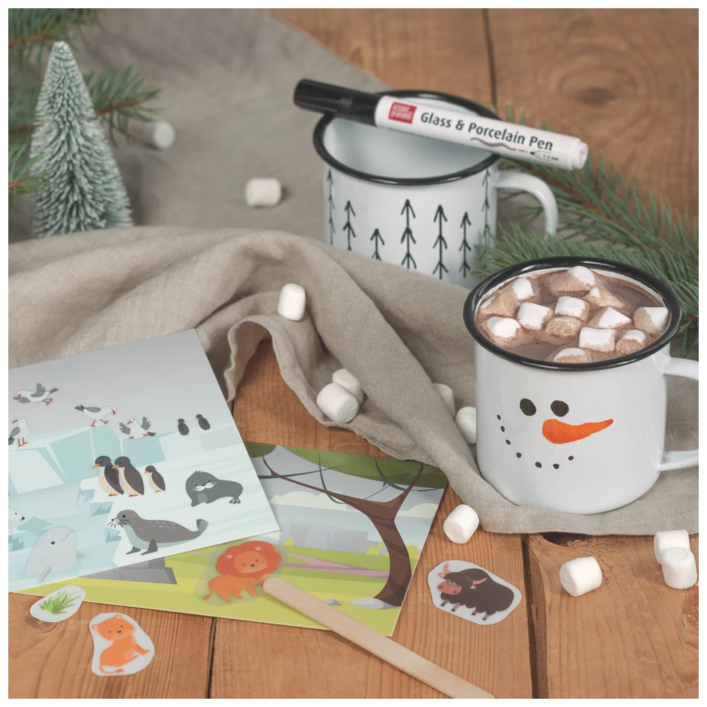 Rubbelsticker Karten-Set „Zootiere“ | 160×120 mm, bunt