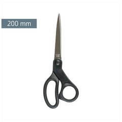 Universalschere Soft-Touch | spitz, 200 mm, schwarz