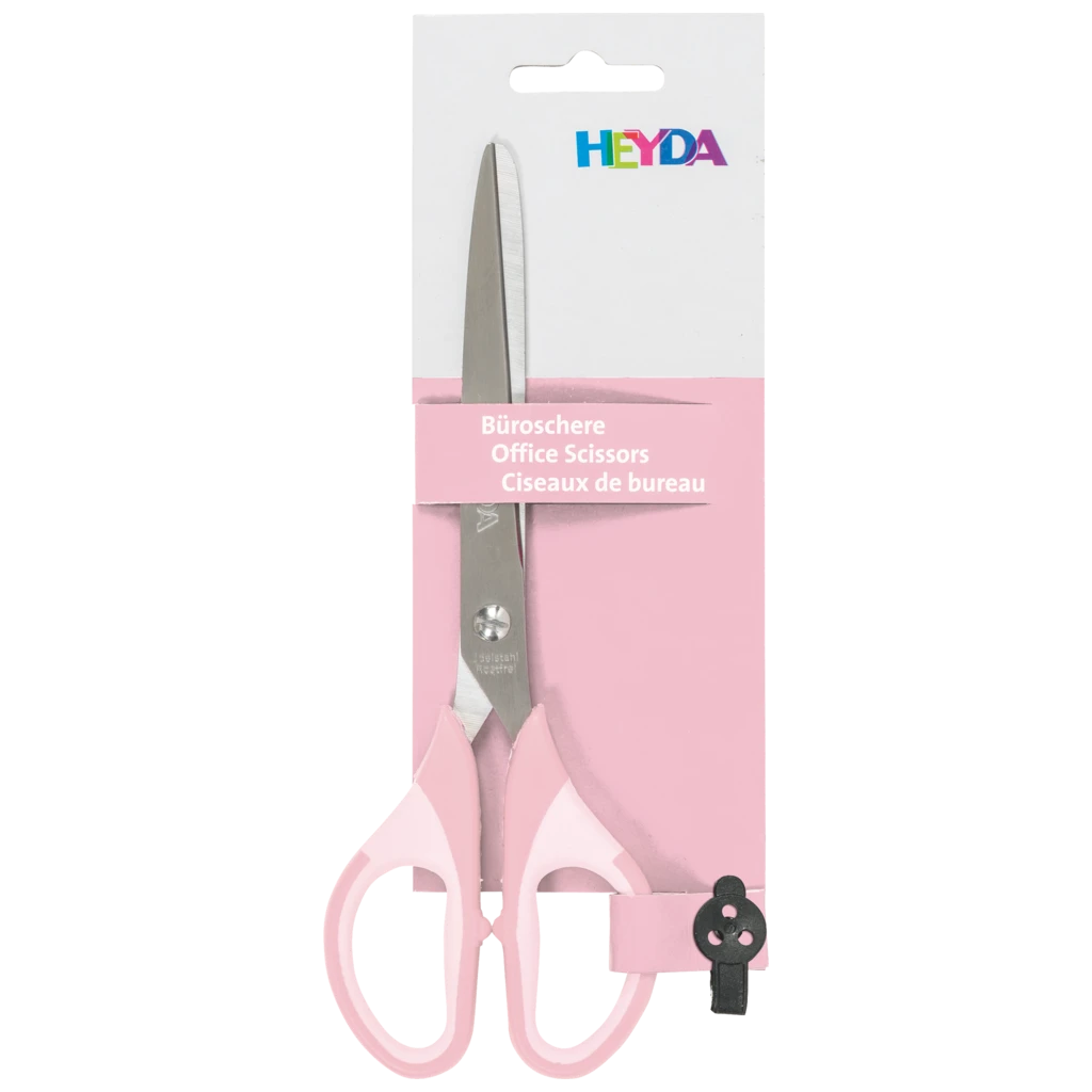 Büroschere Soft-Touch Colour Code | spitz, 180 mm, rose