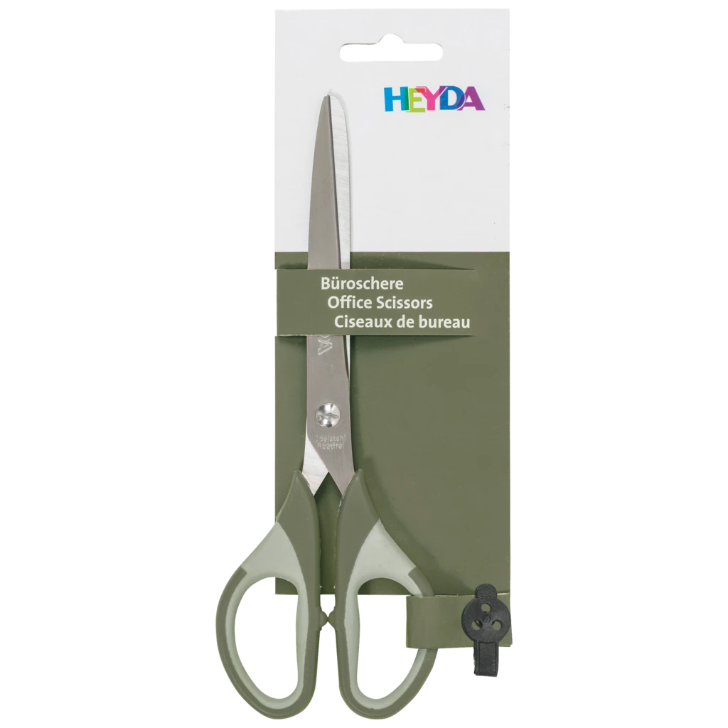 Büroschere Soft-Touch Colour Code | spitz, 180 mm, olive