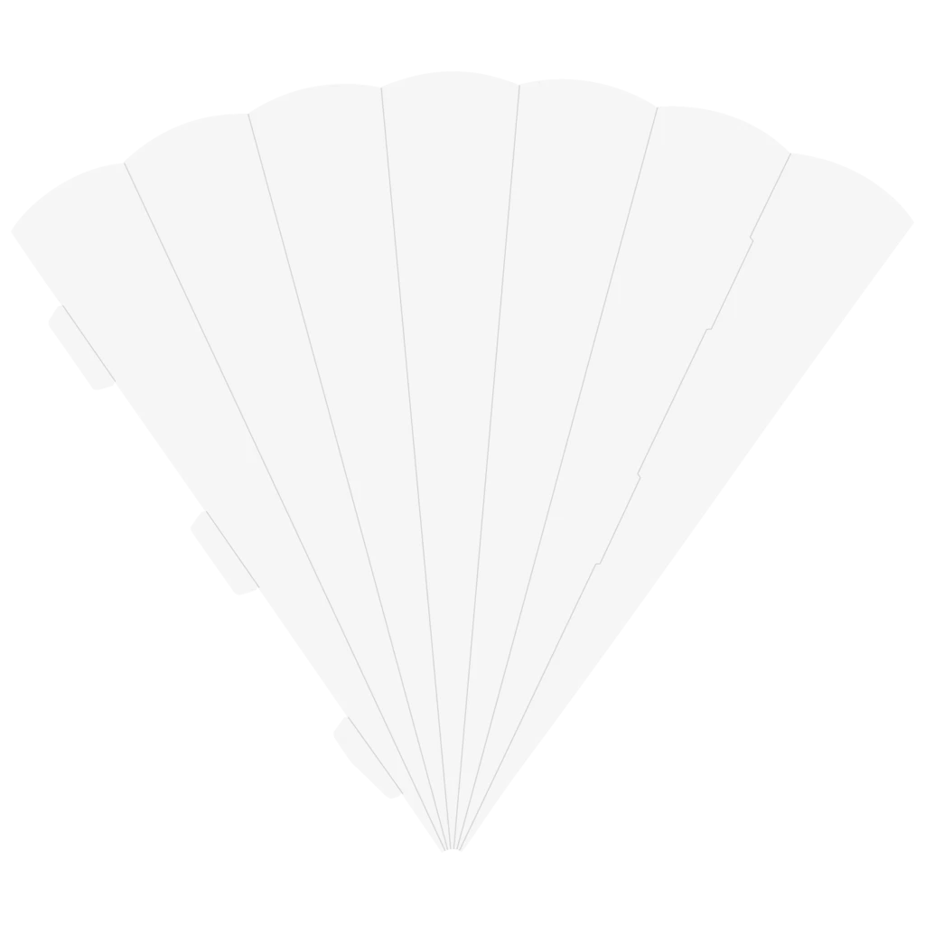 Schultüten-Rohling Zuschnitt | 69 cm, 400 g/m², weiß