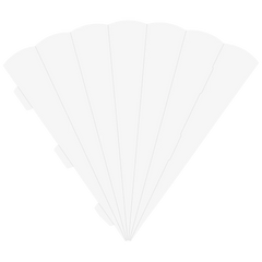 Schultüten-Rohling Zuschnitt | 69 cm, 400 g/m², weiß