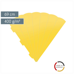 Schultüten-Rohling Zuschnitt | 69 cm, 400 g/m², sonnengelb