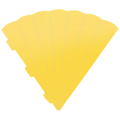 Schultüten-Rohling Zuschnitt | 69 cm, 400 g/m², sonnengelb
