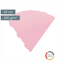 Schultüten-Rohling Zuschnitt | 69 cm, 400 g/m², rosa