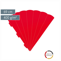 Schultüten-Rohling Zuschnitt | 69 cm, 400 g/m², hellrot