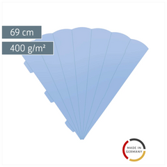 Schultüten-Rohling Zuschnitt | 69 cm, 400 g/m², hellblau