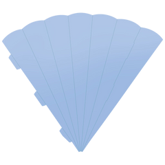 Schultüten-Rohling Zuschnitt | 69 cm, 400 g/m², hellblau