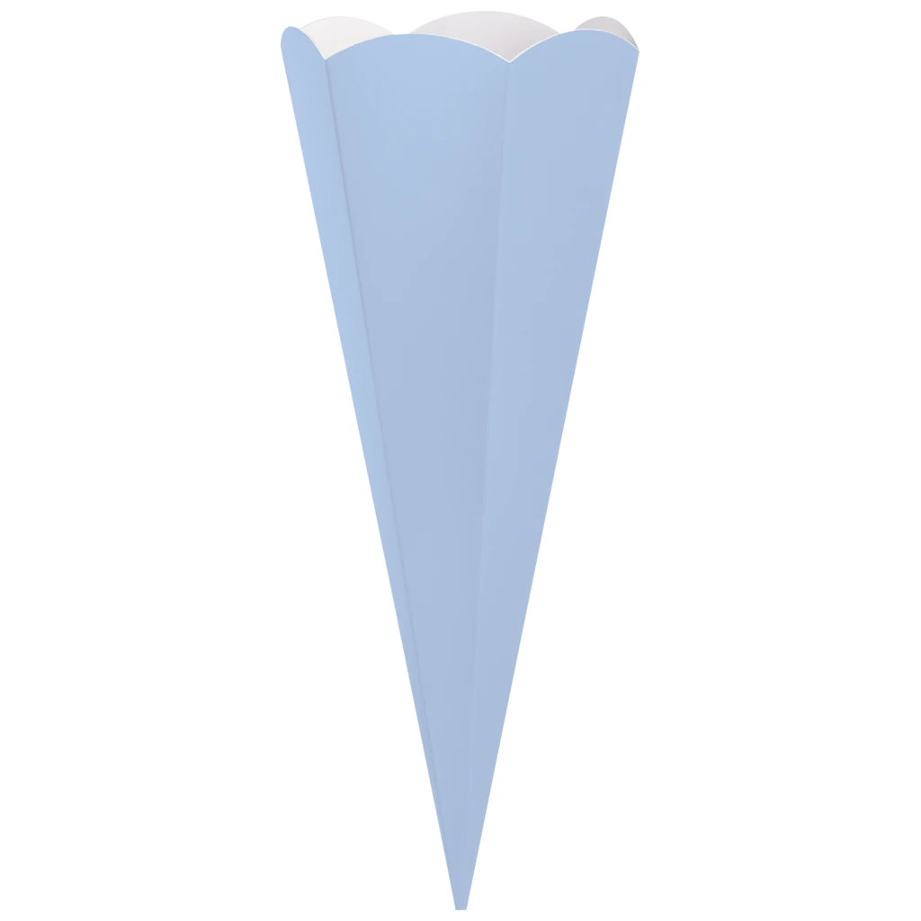 Schultüten-Rohling Zuschnitt | 69 cm, 400 g/m², hellblau