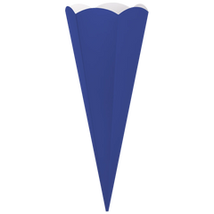 Schultüten-Rohling Zuschnitt | 69 cm, 400 g/m², königsblau