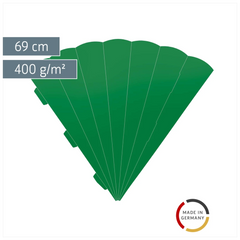 Schultüten-Rohling Zuschnitt | 69 cm, 400 g/m², mittelgrün