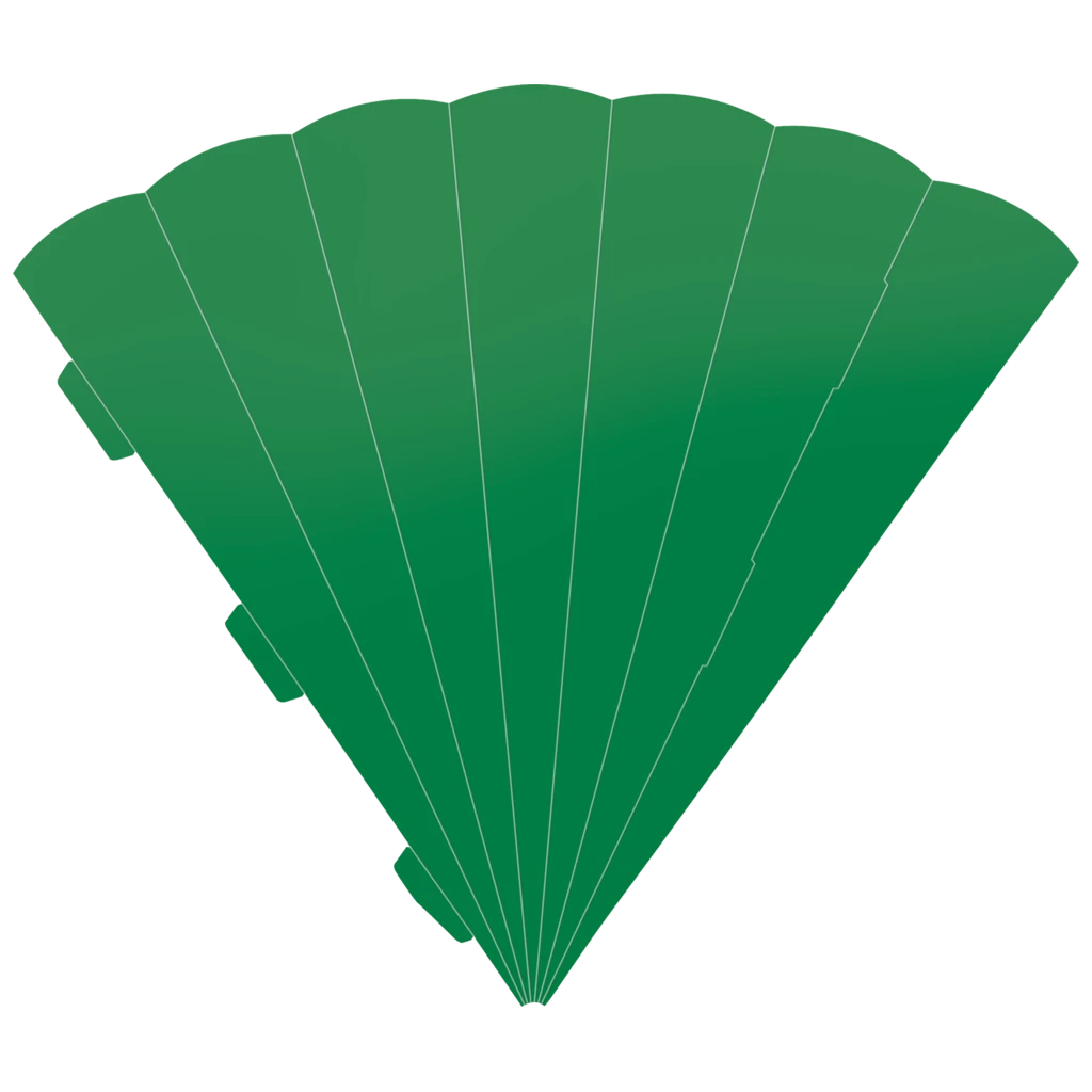 Schultüten-Rohling Zuschnitt | 69 cm, 400 g/m², mittelgrün
