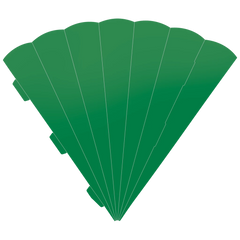 Schultüten-Rohling Zuschnitt | 69 cm, 400 g/m², mittelgrün