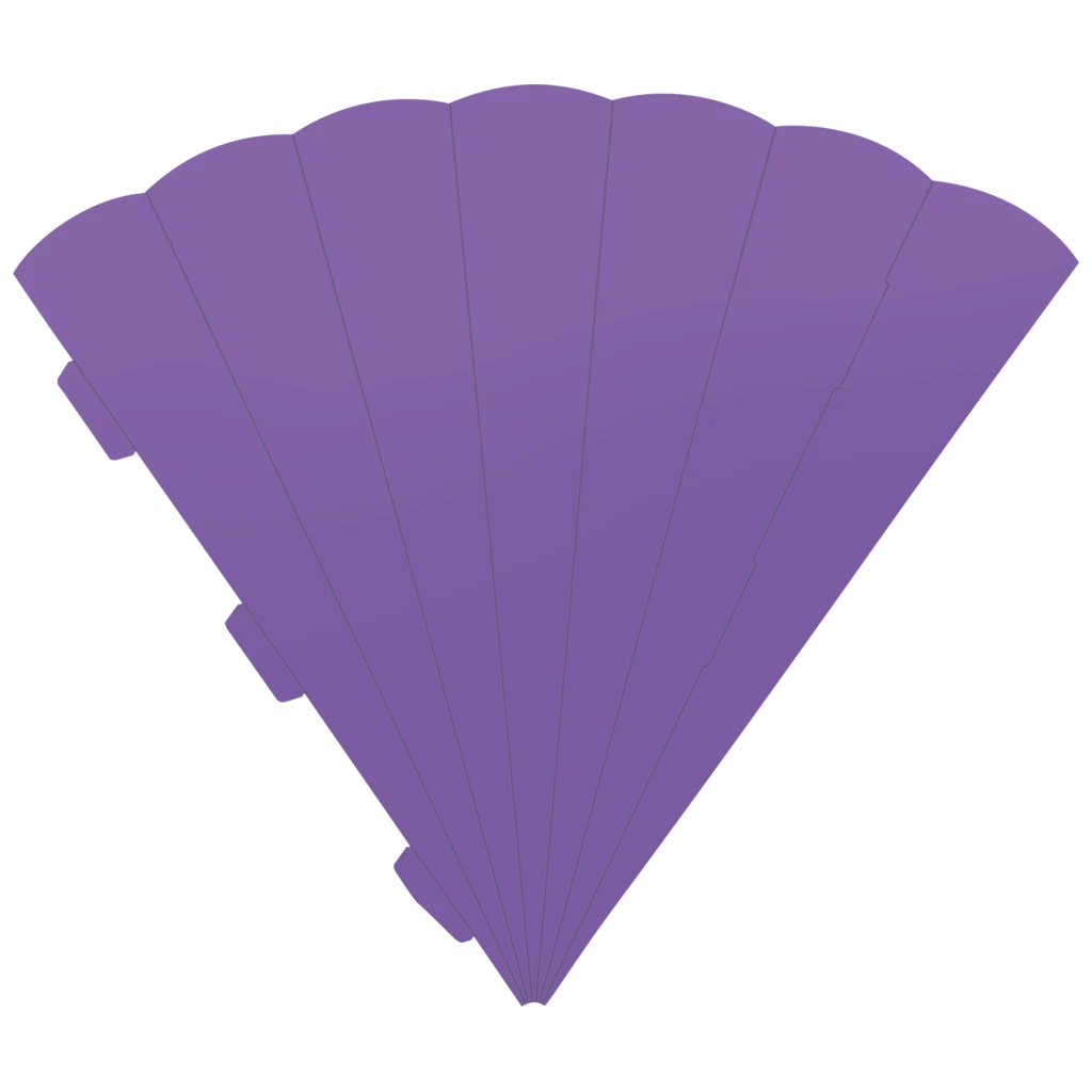 Schultüten-Rohling Zuschnitt | 69 cm, 400 g/m², hellviolett