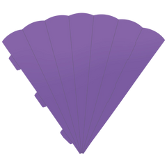 Schultüten-Rohling Zuschnitt | 69 cm, 400 g/m², hellviolett