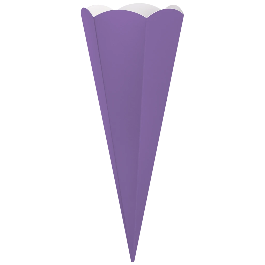 Schultüten-Rohling Zuschnitt | 69 cm, 400 g/m², hellviolett