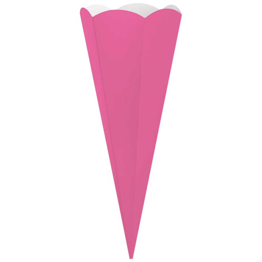 Schultüten-Rohling Zuschnitt | 69 cm, 400 g/m², pink