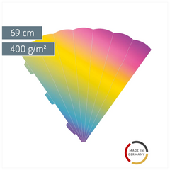 Schultüten-Rohling Zuschnitt | 69 cm, 400 g/m², regenbogen