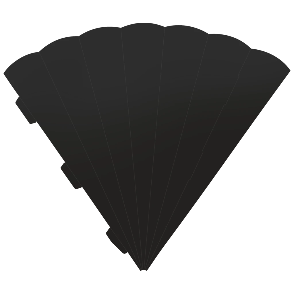 Schultüten-Rohling Zuschnitt | 69 cm, 400 g/m², schwarz