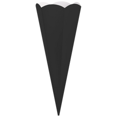 Schultüten-Rohling Zuschnitt | 69 cm, 400 g/m², schwarz