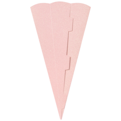 Schultüten-Rohling Zuschnitt mit Glitter | 69 cm, 400 g/m², rosa
