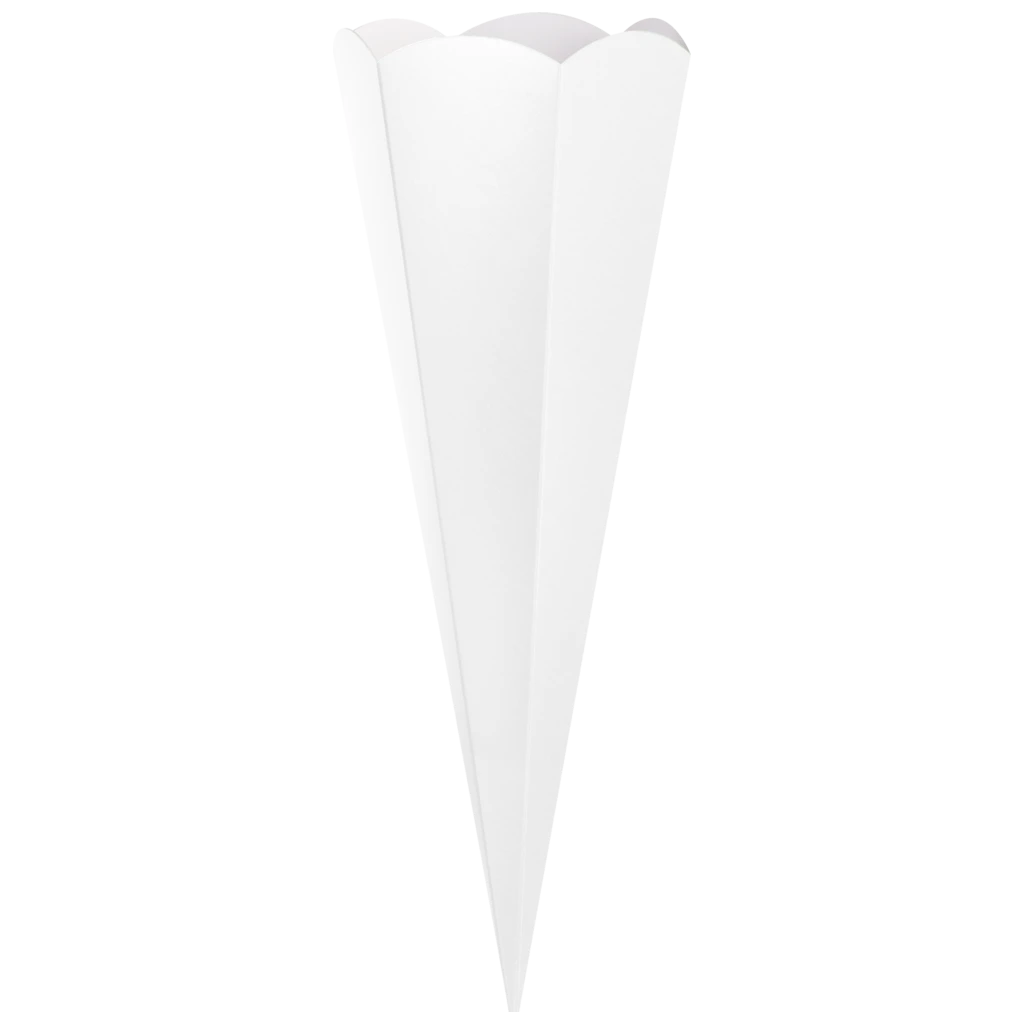 Schultüten-Rohling Zuschnitt | 41 cm, 400 g/m², weiß