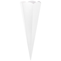 Schultüten-Rohling Zuschnitt | 41 cm, 400 g/m², weiß