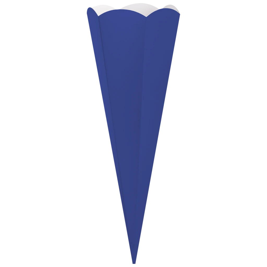 Schultüten-Rohling Zuschnitt | 41 cm, 400 g/m², königsblau