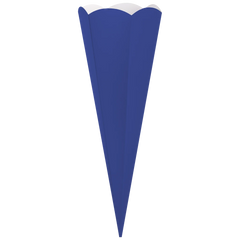 Schultüten-Rohling Zuschnitt | 41 cm, 400 g/m², königsblau