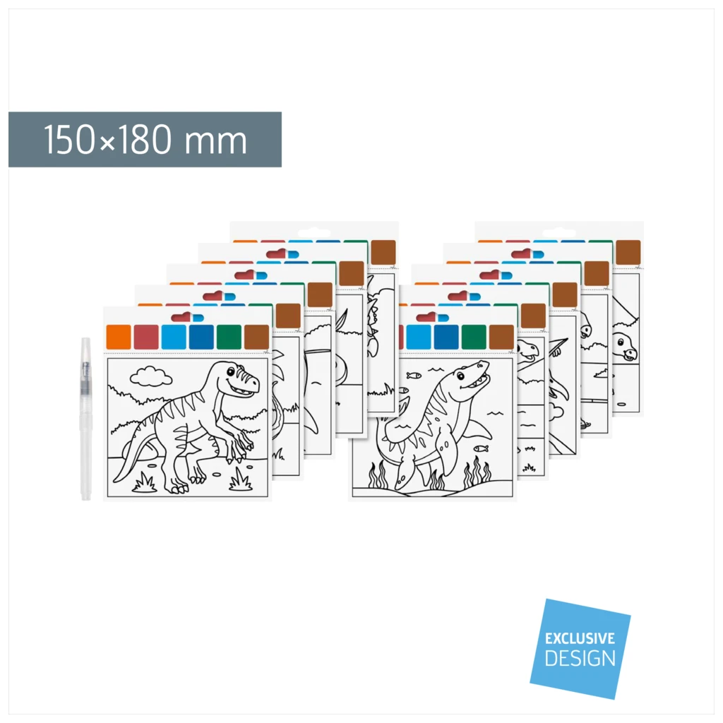 Mal-Set „Dinosaurier“ | 150×180 mm