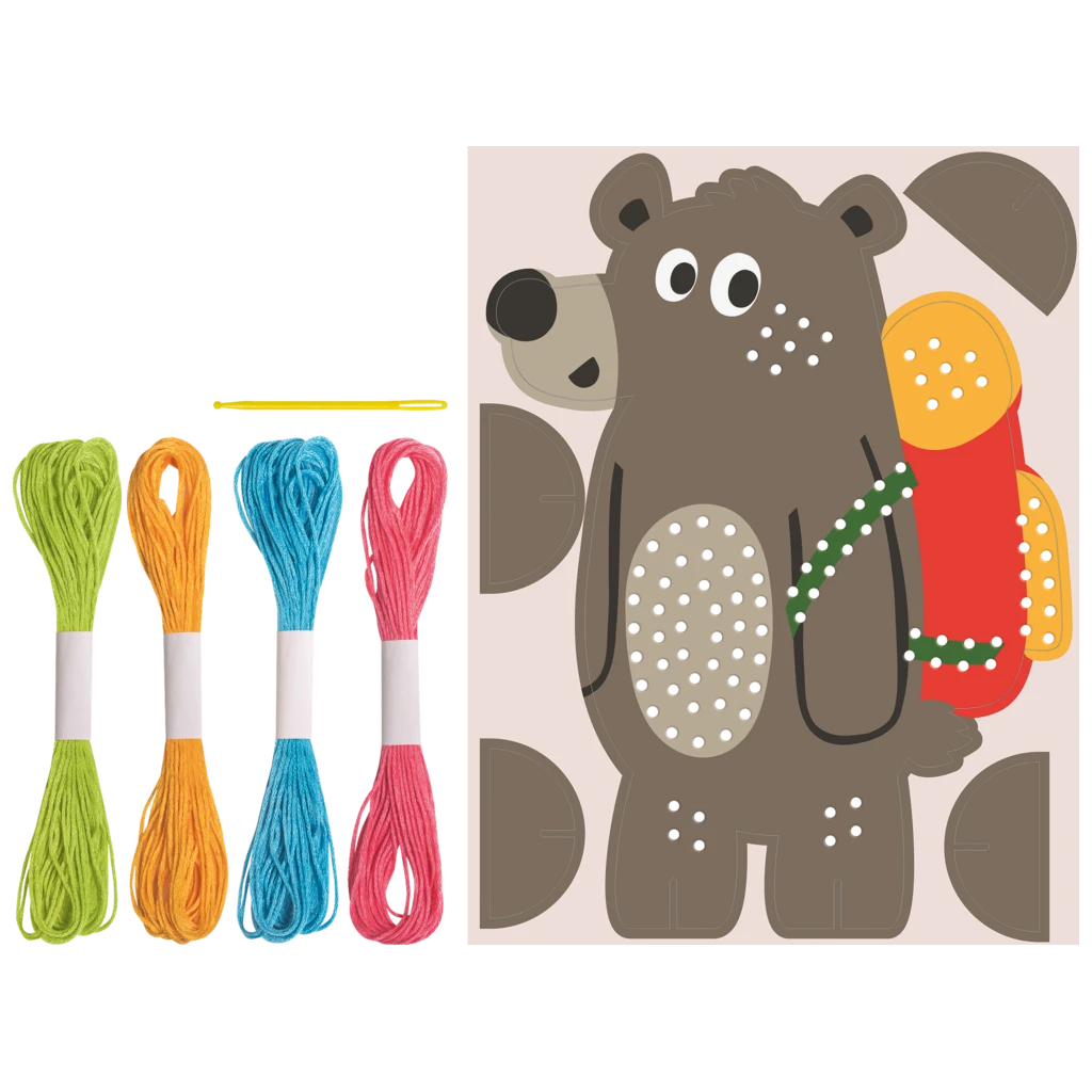 Stick-Figuren-Set „Bär“ | 165×225×50 mm, mehrfarbig