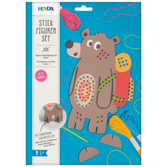 Stick-Figuren-Set „Bär“ | 165×225×50 mm, mehrfarbig
