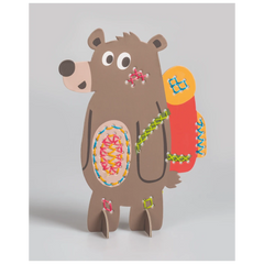 Stick-Figuren-Set „Bär“ | 165×225×50 mm, mehrfarbig