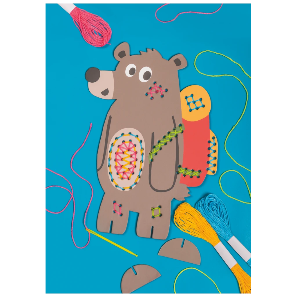Stick-Figuren-Set „Bär“ | 165×225×50 mm, mehrfarbig