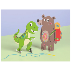 Stick-Figuren-Set „Dinosaurier“ | 155×190×50 mm, mehrfarbig
