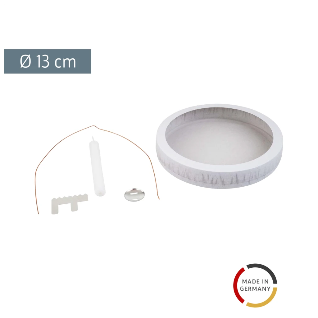 Laternen-Bastel-Set | Ø 13 cm, weiß