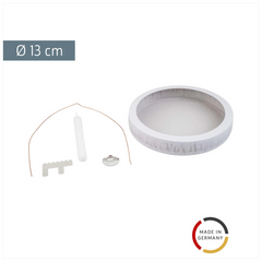 Laternen-Bastel-Set | Ø 13 cm, weiß
