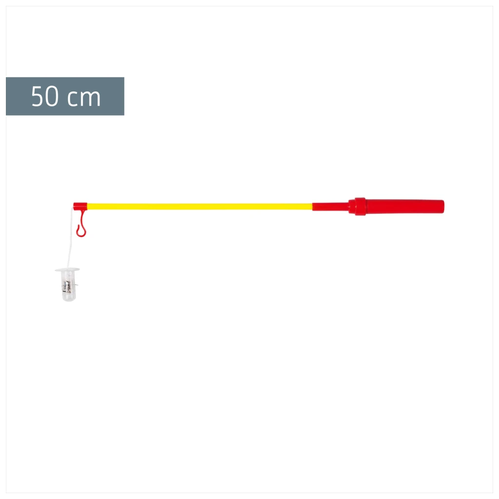 Laternenstab elektrisch | 50 cm, gelb/rot