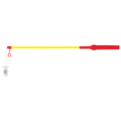 Laternenstab elektrisch | 50 cm, gelb/rot