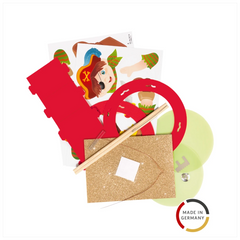 Laternen-Bastel-Set „Pirat“ | rot/bunt