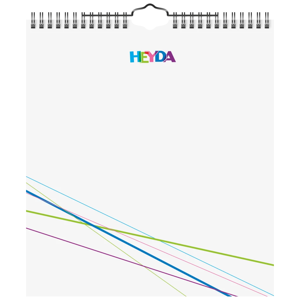 Bastel- und Fotokalender immerwährend | 21,5×24 cm, weiß