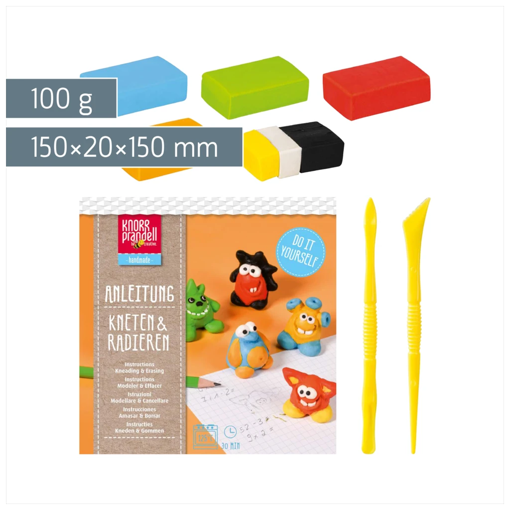 Bastel-Set Kneten & Radieren „Monsterland“ | 100 g