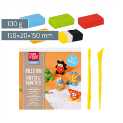 Bastel-Set Kneten & Radieren „Monsterland“ | 100 g